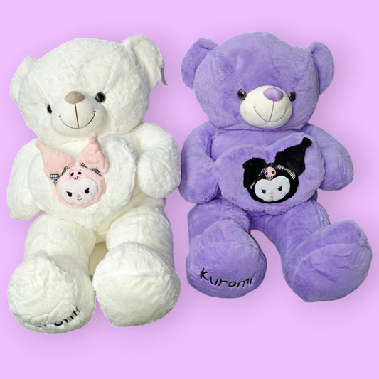 PELUCHE OSO KUROMI CORANZON 80CM