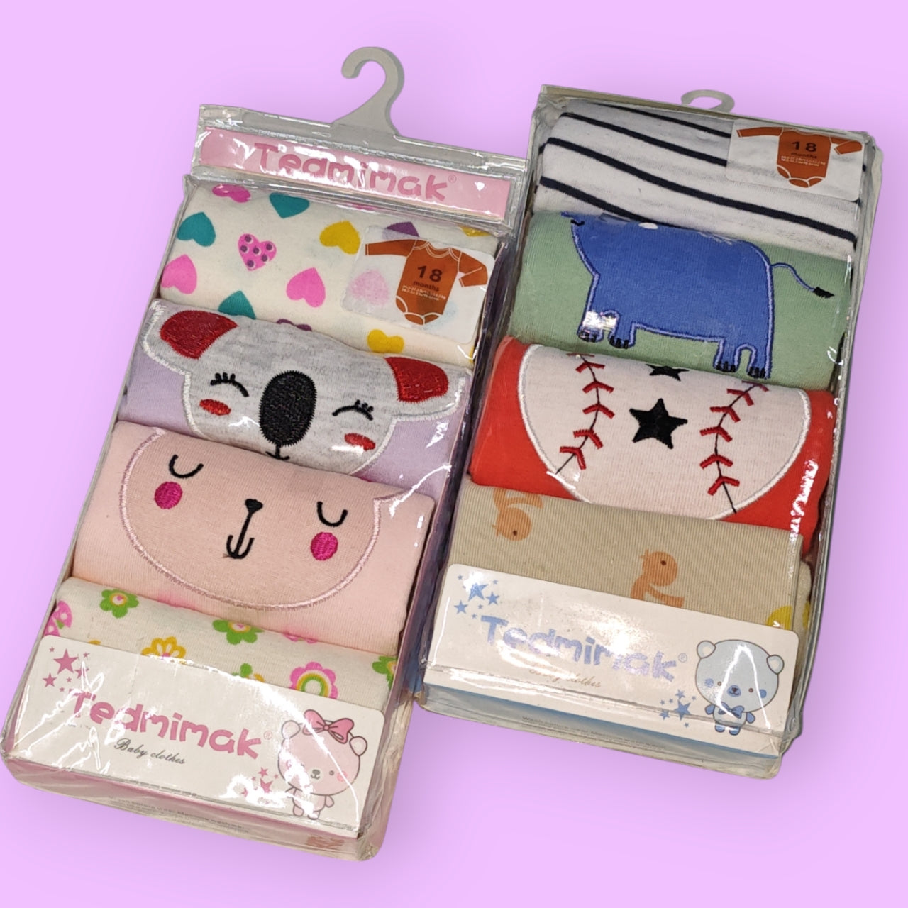 JUEGO ROPA BEBE 5PCS 66002A