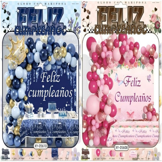 JUEGO DE GLOBO FELIZ CUMPLE