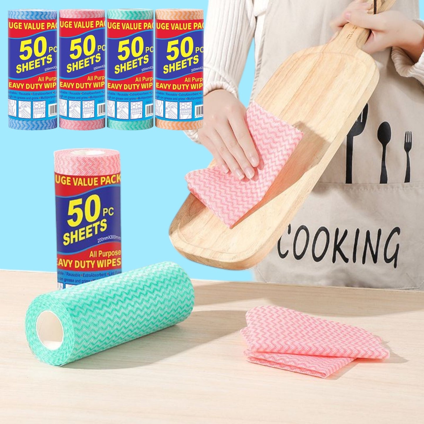 ROLLO LIMPION DESECHABLE 50PCS 25*30