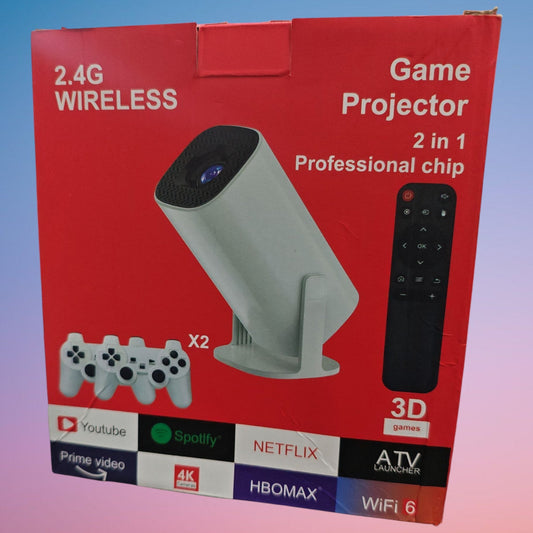 PROYECTOR CONTROL Y CONSOLA DE JUEGOS