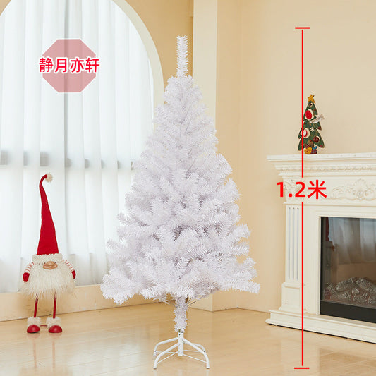 ARBOL NAVIDAD 120CM BLANCO B/METAL