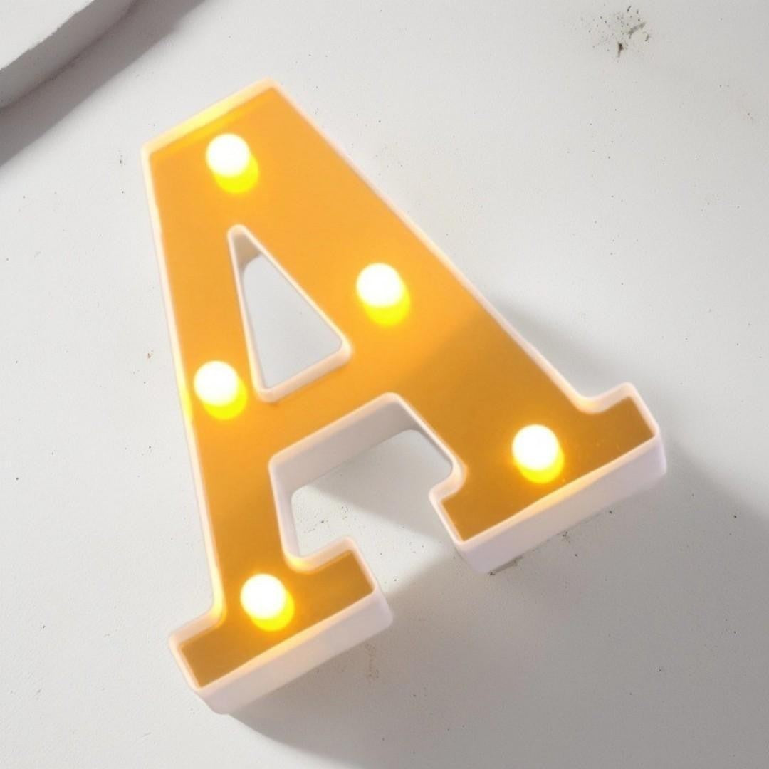 LAMPARA LETRA A 16CM