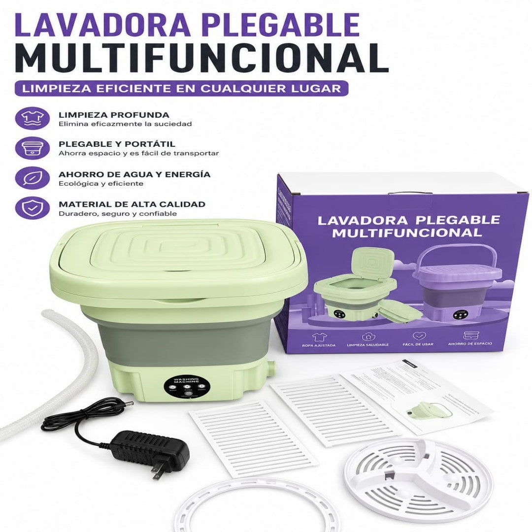 LAVADORA PLEGABLE CON CENTRIFUGADO 9L 01