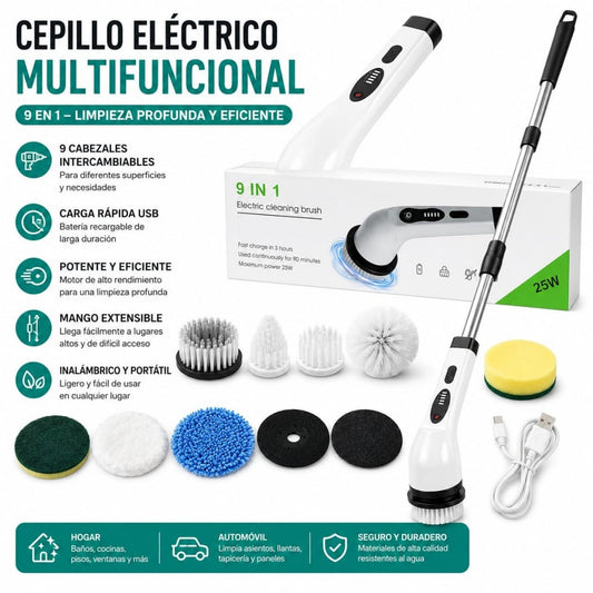 CEPILLO ELECTRICO DE LIMPIEZA 9EN1