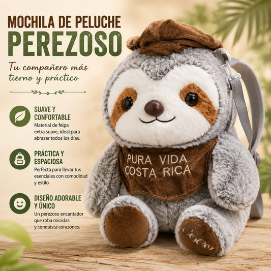 PELUCHE OSO PEREZOSO PURA VIDA 35CM