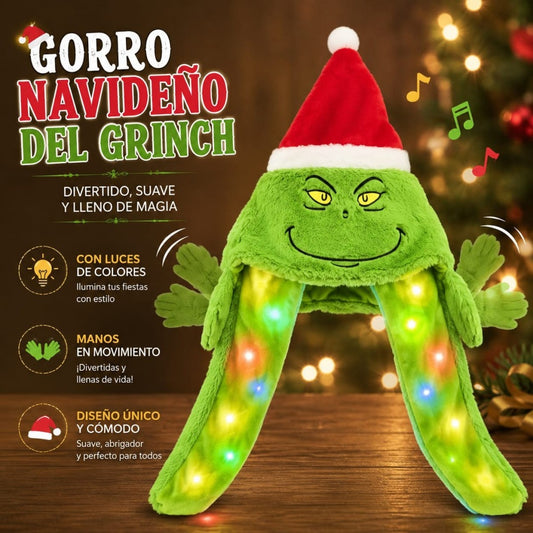 GRRO GRINCH CON LUZ Y OREJA QUE SE MUEVEN