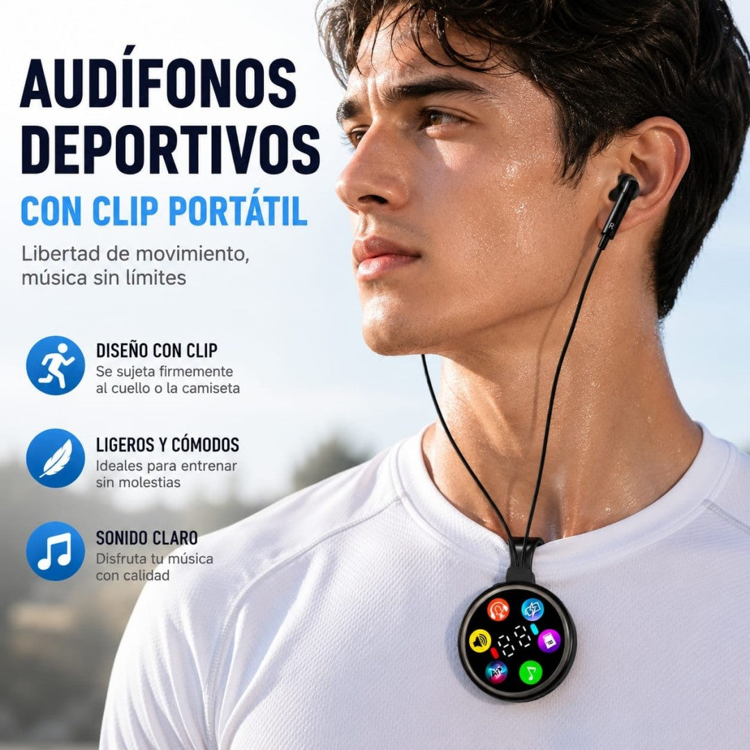 AUDIFONO DE CLIP CON BROCHE PARA ROPA Q51