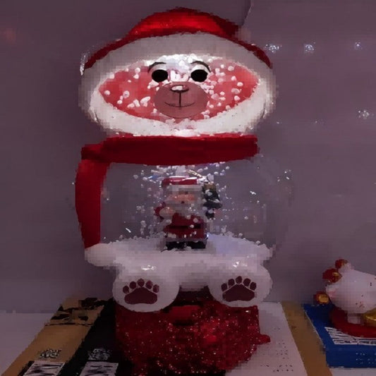 LAMPARA NIEVE CANFIN NAVIDAD OSO