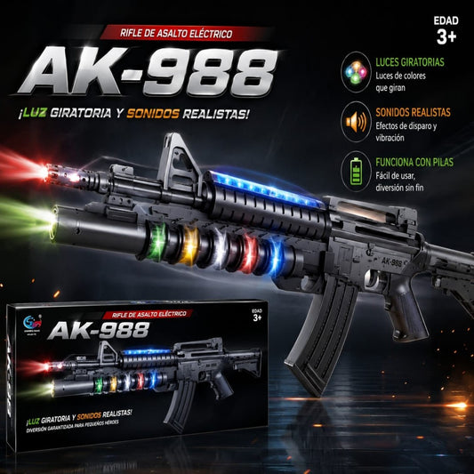 PISTOLA LUZ SONIDO AK-988