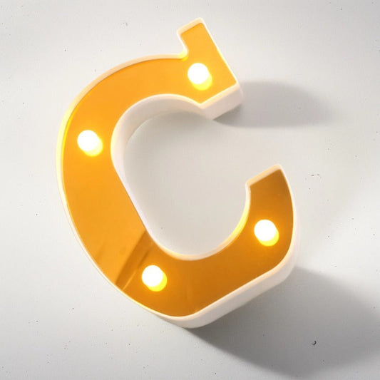 LAMPARA LETRA C 16CM