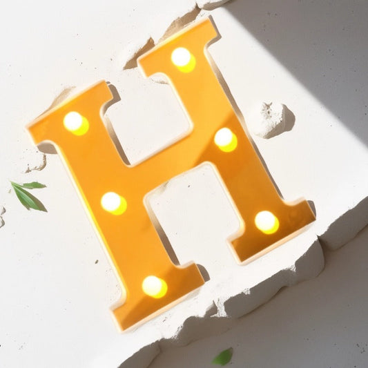 LAMPARA LETRA H 16CM