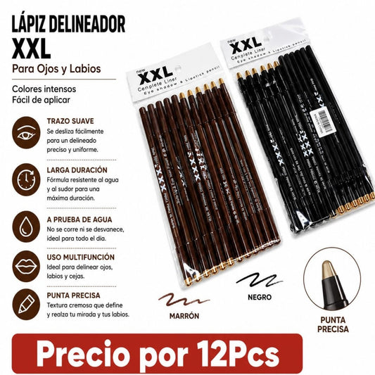 LAPIZ DELINEADOR 12PCS NEGRO KAFE XXL