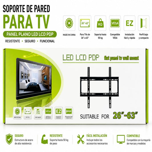 SOPORTE DE PARED PARA TV 26-63PULG