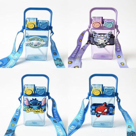 BOTELLA PVC SANRIO CUADRADO