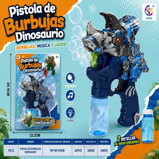 PISTOLA BURBUJA DINOSAURIO 1016