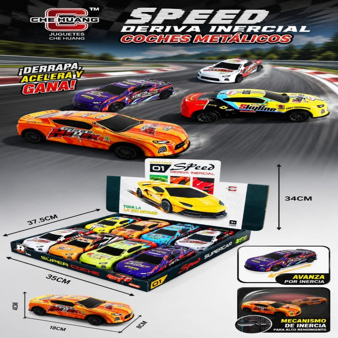 SET CARRO METAL FRICCION 8PCS 786-110A
