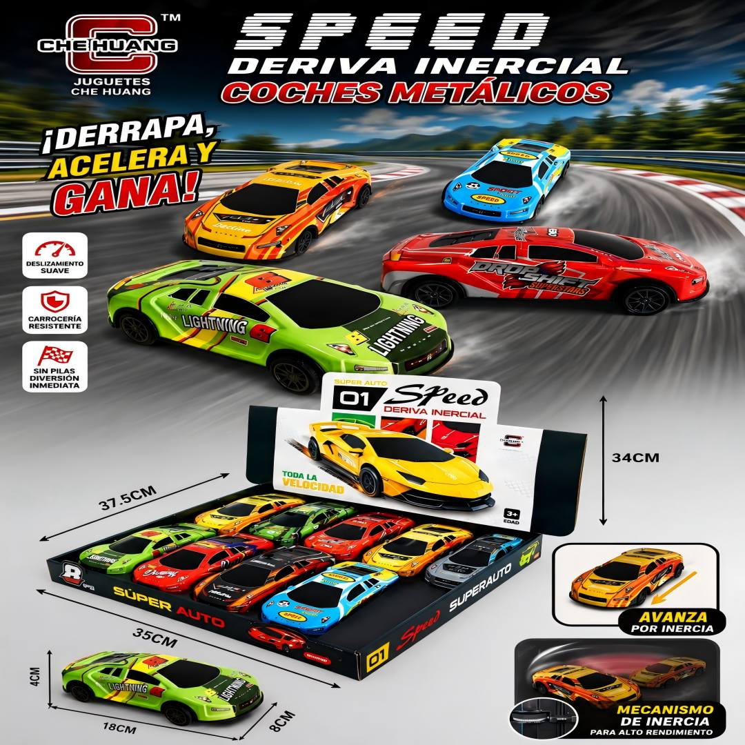 SET CARRO METAL FRICCION 8PCS 786-110B