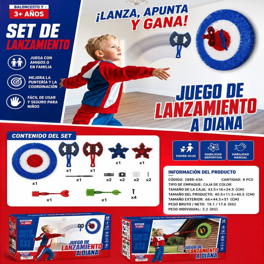 SET DARDO HACHA 2888-43A