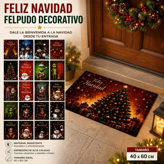 ALFOMBRA NAVIDAD 40*60CM 20DIBUJO