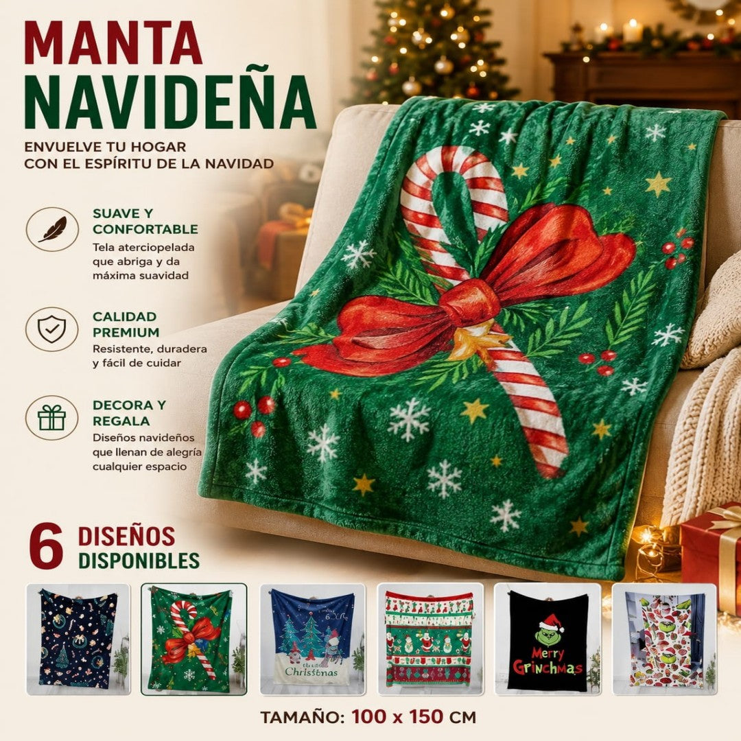 COBIJA NAVIDENA 100*150CM