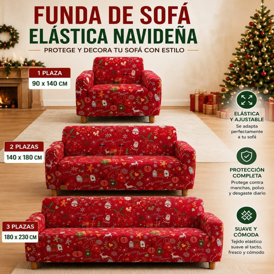 SET FUNDA NAVIDENA PARA SOFA 3PCS 90.180.230CM
