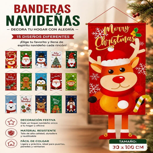 COLGANTE TALA NAVIDENO PARA PARED 40*100CM