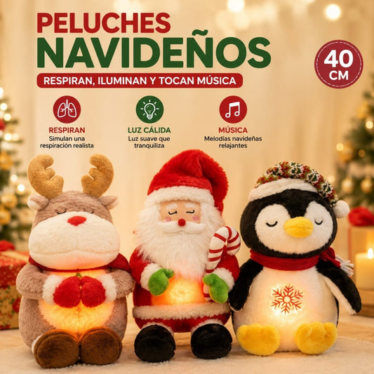 PELUCHE NAVIDENO RESPIRACION 40CM