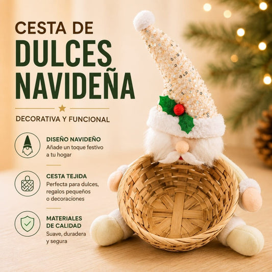CANASTA NAVIDENA CON MUNECO