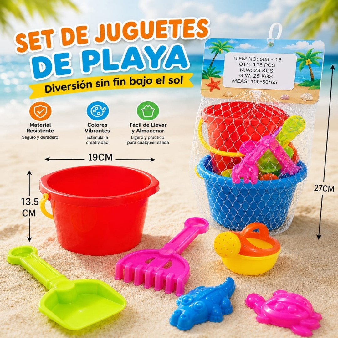 BALDE JUGUETE PLAYA 688-16
