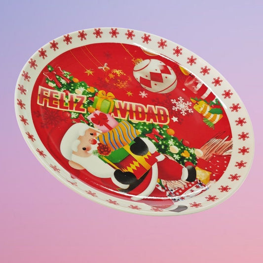 PLATO CERAMICA NAVIDAD P3678-1
