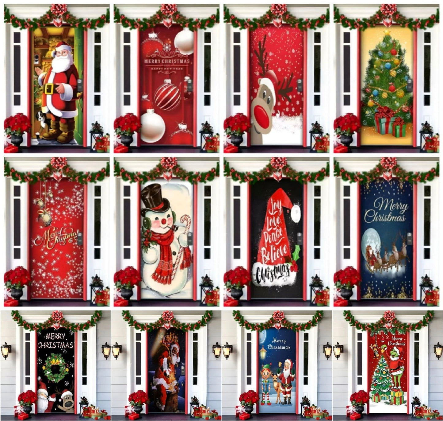 FUNDA PARA PUERTA NAVIDAD 85*205CM