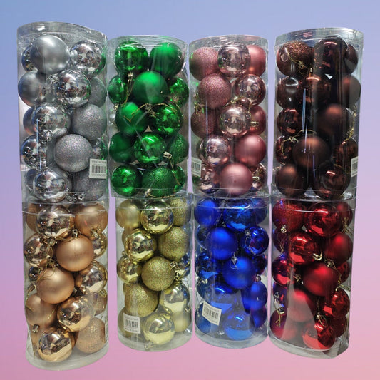 BOLA NAVIDAD 4CM TARRO 20PCS