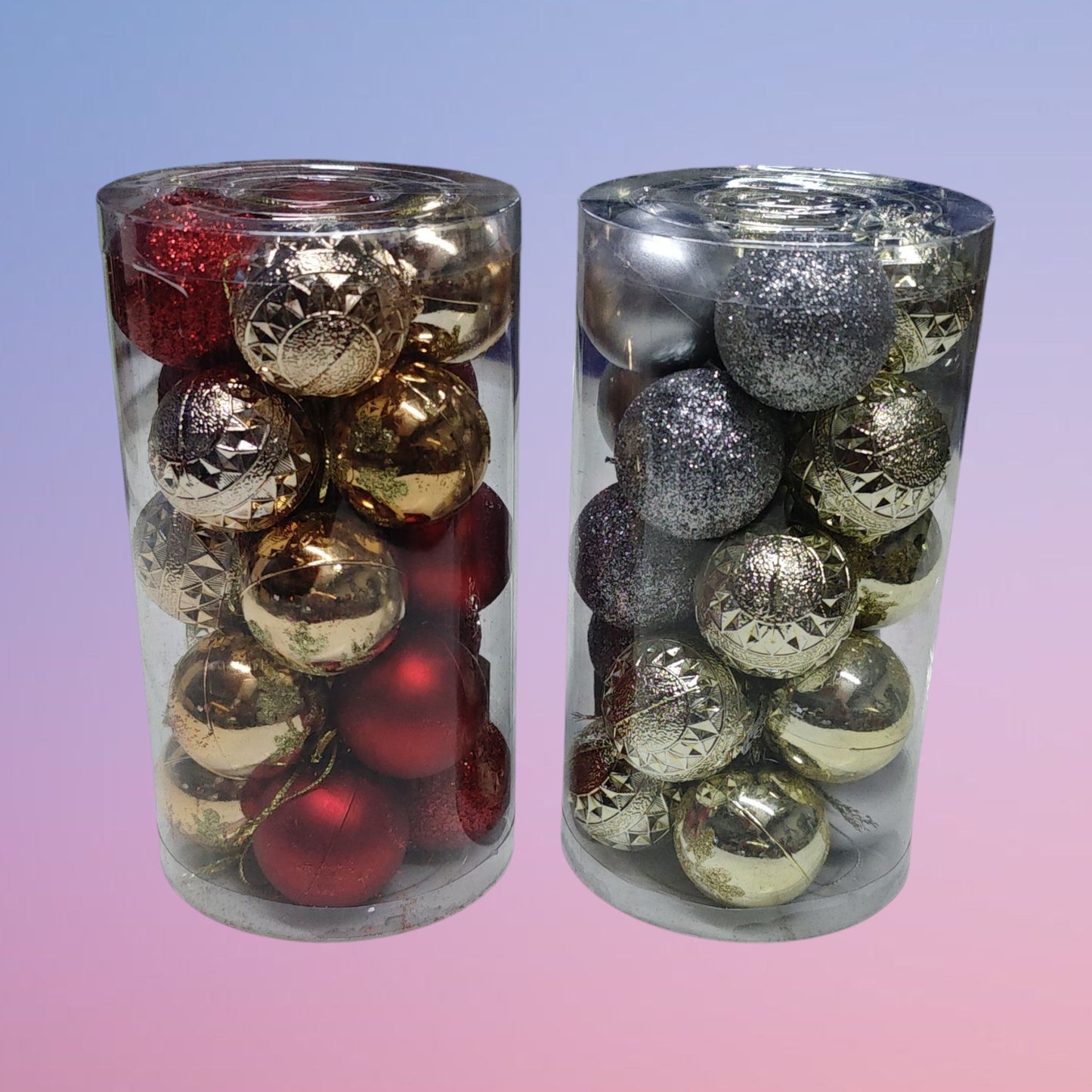 BOLA NAVIDAD 4CM TARRO 20PCS C