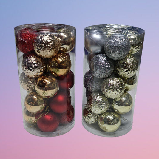 BOLA NAVIDAD 4CM TARRO 20PCS C