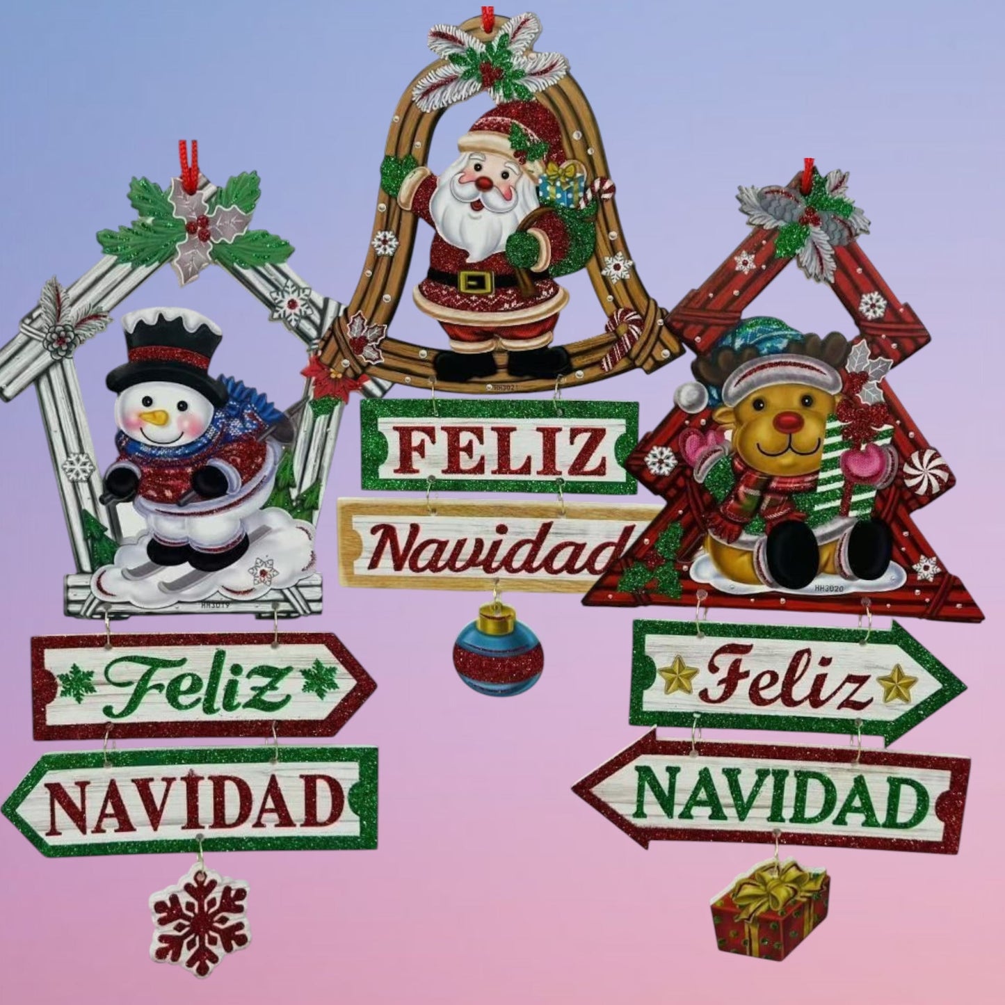 POSTER FON NAVIDAD 40*22CM