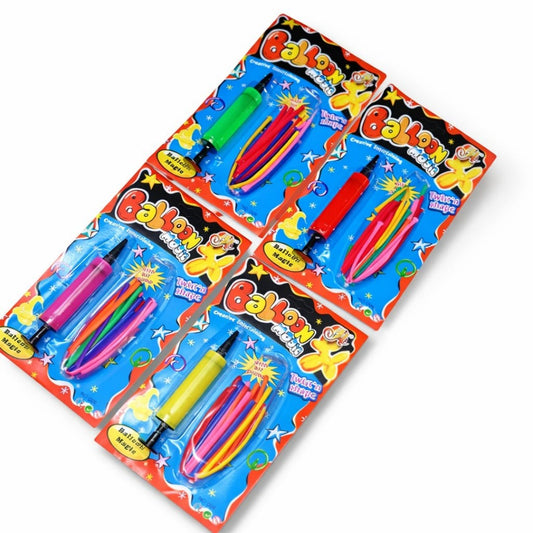 SET GLOBO LARGO CON INFLADOR