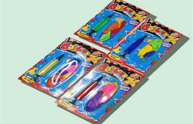 SET GLOBO 6PCS CON INFLADOR