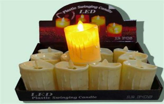 CANDELA LED BLANCA MED 5*9