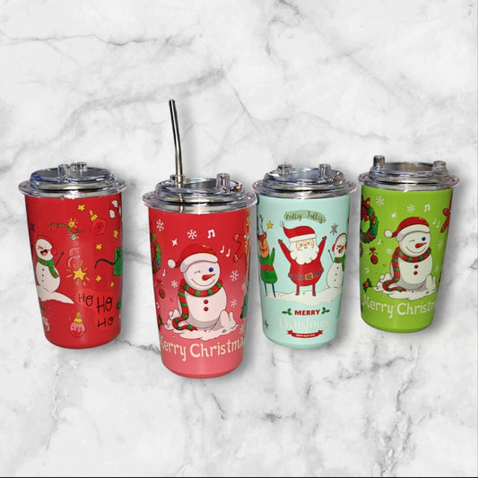 VASOS ACERO NAVIDAD