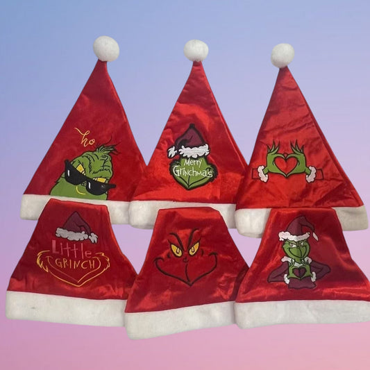 GORRO NAVIDAD GRINCH ROJO