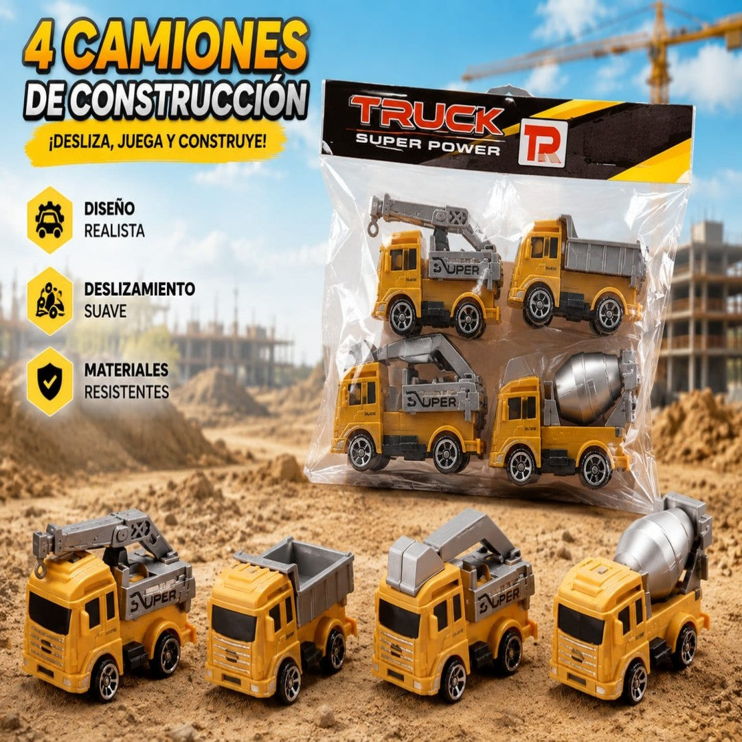 SET CARRO CONSTRUCCION 4PCS 868-3