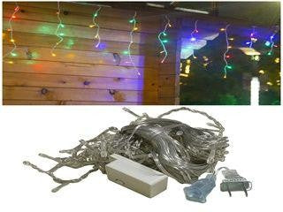LUZ CASCADA 100LED C/EXTENSION COLOR