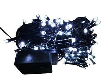 LUZ 100LED BLANCA CABLE VERDE