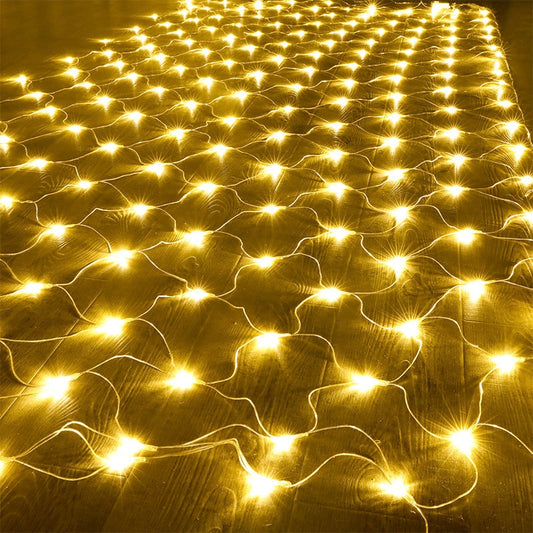 LUZ MALLA 192L CALIDO 2M*2M