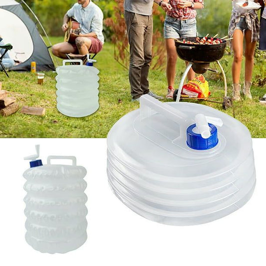 BOTELLA CONTENEDOR DE AGUA PLEGABLE 5L