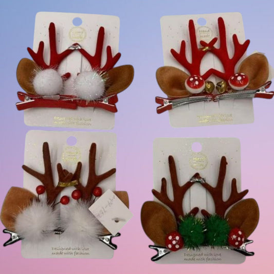 PRENSA PARA CABELLO NAVIDAD VEDADO 2PCS