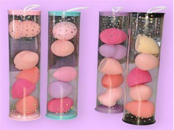 ESPONJA MAQUILLAJE 5PCS HUEVO TARRO