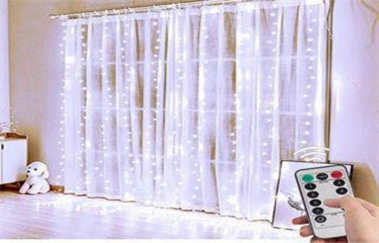 LUZ CORTINA CONTROL BLANCO USB 300L
