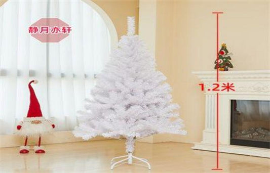 ARBOL NAVIDAD 120CM BLANCO B/METAL